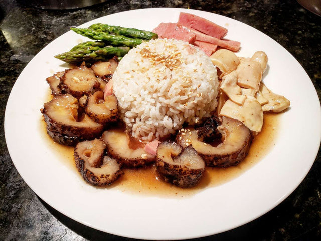 花胶海参鲍鱼汁盖饭
