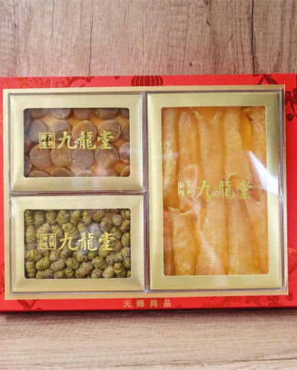 [Limited Edition Gift Box] Fish Maw, Dendrobium, and Scallop Trio Gift Box - Ginseng and Seafood - 1 Box