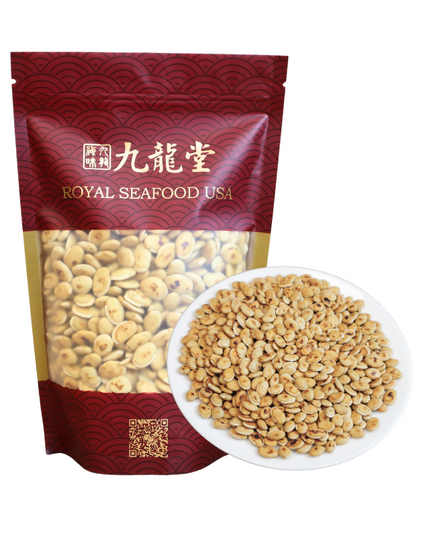 Stir-fried Hyacinth Beans 8oz - Spleen-strengthening Grains for Porridge, Soup, and Stew to Nourish the Stomach and Dispel Dampness