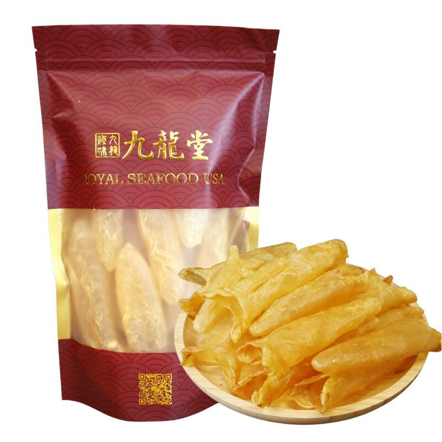 100% Natural AAA Grade Wild Yellow Flower Tube Fish Maw, Medium Size - Beauty and Anti-aging