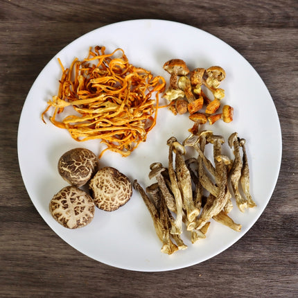 Sopa de setas variadas premium 70g Cordyceps, seta melena de león, hongo de sol, shiitake