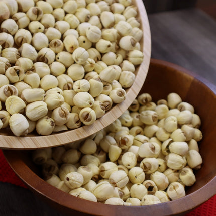 Dried Lotus Seeds (Core Removed), All-Natural, No Additives