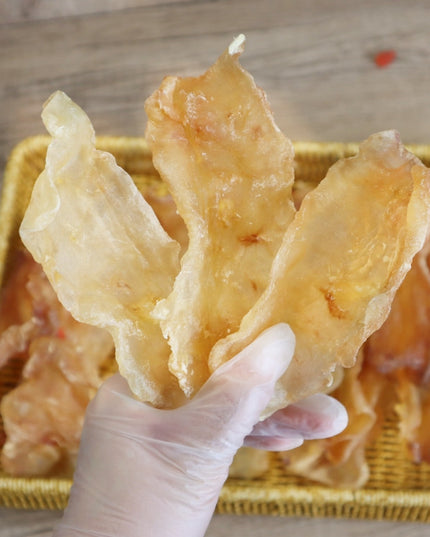 New Zealand Cod Fish Maw, Pure Natural, Rich in Gelatin, 8oz