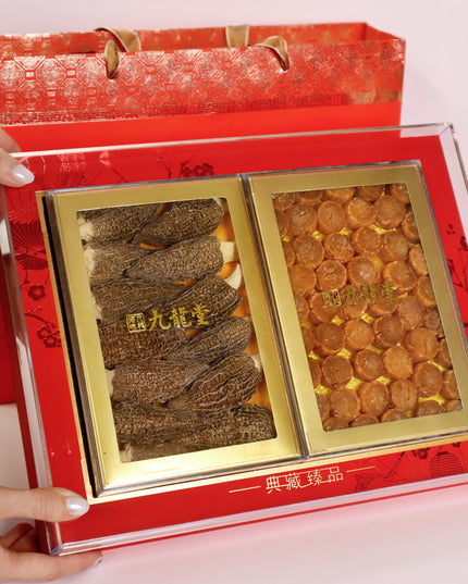 [Gift Box] Morel and Hokkaido Scallop Duo Gift Box - Ginseng, Deer Antler, Seafood 
