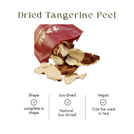 Xinhui Meijiang Dried Tangerine Peel, 6-year, 1oz