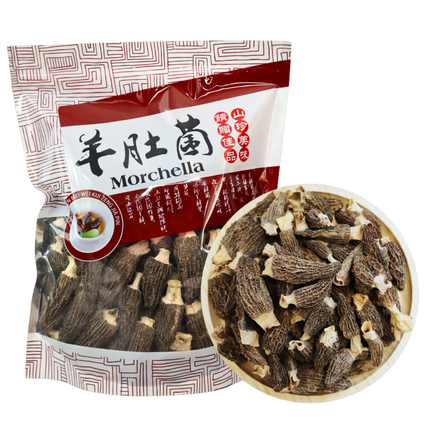 中号羊肚菌半磅 煲汤火锅必备好物 一袋装
