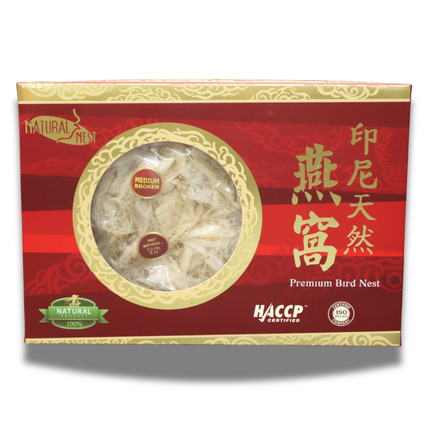 Natural Chando Indonesia, Nido de Golondrina Blanco Mediano 227g, Nido de Golondrina Nutritivo para Belleza y Piel