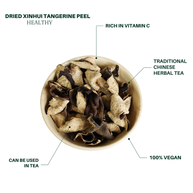 2005 Year Meijiang Aged Tangerine Peel, Dried Tangerine Peel 1oz, Aged Tangerine Peel, for Tea, Rich and Mellow Taste