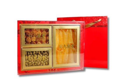 [Limited Edition Gift Box] Fish Maw, Dendrobium, and Scallop Trio Gift Box - Ginseng and Seafood - 1 Box
