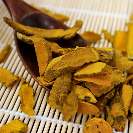 Dried Turmeric Slices 8oz Naturally Sun-Dried - Essential for Soups and Teas