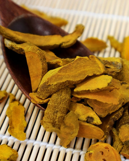 Rodajas de cúrcuma 227g secadas naturalmente, imprescindibles para sopas y tés