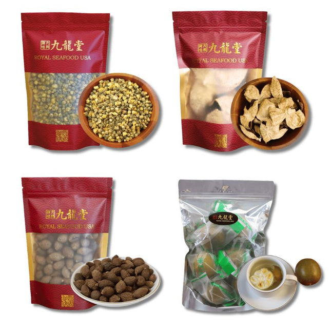 胎菊胖大海陈皮罗汉果4包组合装 清润护嗓花草茶