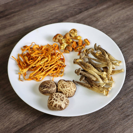 Sopa de setas variadas premium 70g Cordyceps, seta melena de león, hongo de sol, shiitake