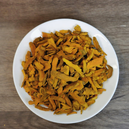 Dried Turmeric Slices 8oz Naturally Sun-Dried - Essential for Soups and Teas
