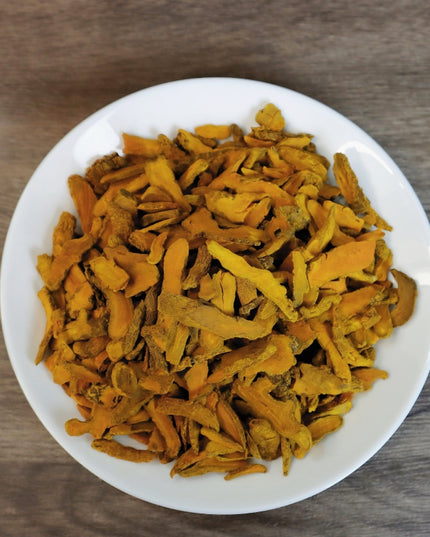 Rodajas de cúrcuma 227g secadas naturalmente, imprescindibles para sopas y tés