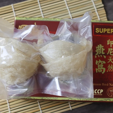 Nido de golondrina Super Blanco puro de Indonesia, 50g para probar, nido entero, máxima calidad