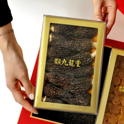 Caja de regalo de morillas y vieiras gigantes de Hokkaido, un surtido de mariscos y setas para regalar en Año Nuevo Chino, 1 caja