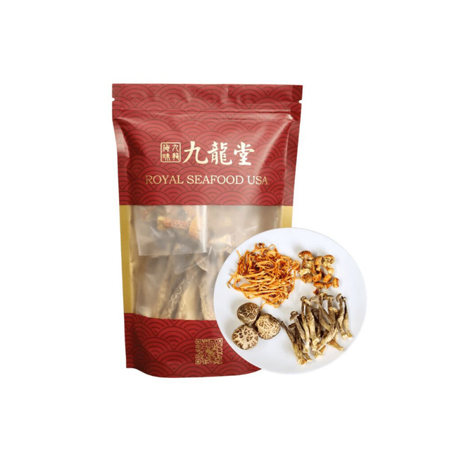 臻选四味菌菇汤70g 虫草花 鹿茸菇 姬松茸 茶花菇