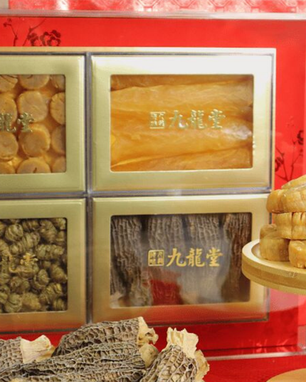 精选羊肚菌鱼胶石斛干贝 四拼礼盒 送礼