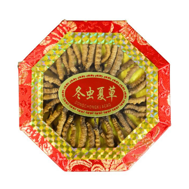 Wild Cordyceps Sinensis Gift Box, 2800 Count Specification, Approx.40 pieces/0.5oz box