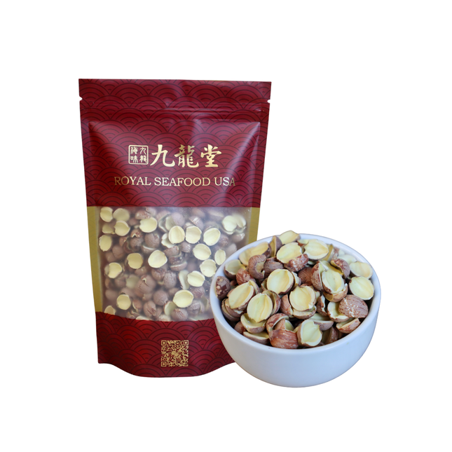 Red seedlesssplit Hunan lotus seeds 8oz excellent for soups and porridges