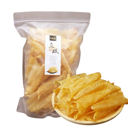 100% Natural AAA Grade Wild Yellow Flower Tube Fish Maw, Medium Size - Beauty and Anti-aging