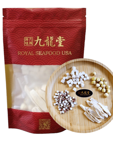Sopa Si Shen (cuatro hierbas): paquete de ingredientes para fortalecer el bazo y el estómago, y eliminar la humedad.