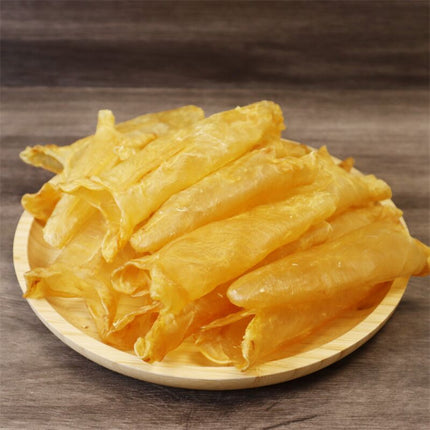 100% Natural AAA Grade Wild Yellow Flower Tube Fish Maw, Medium Size - Beauty and Anti-aging