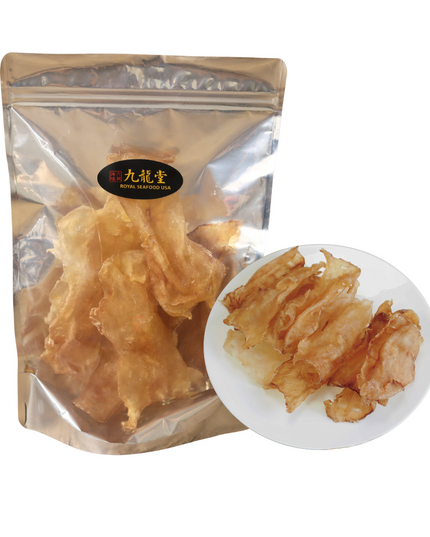 New Zealand Cod Fish Maw, Pure Natural, Rich in Gelatin, 8oz