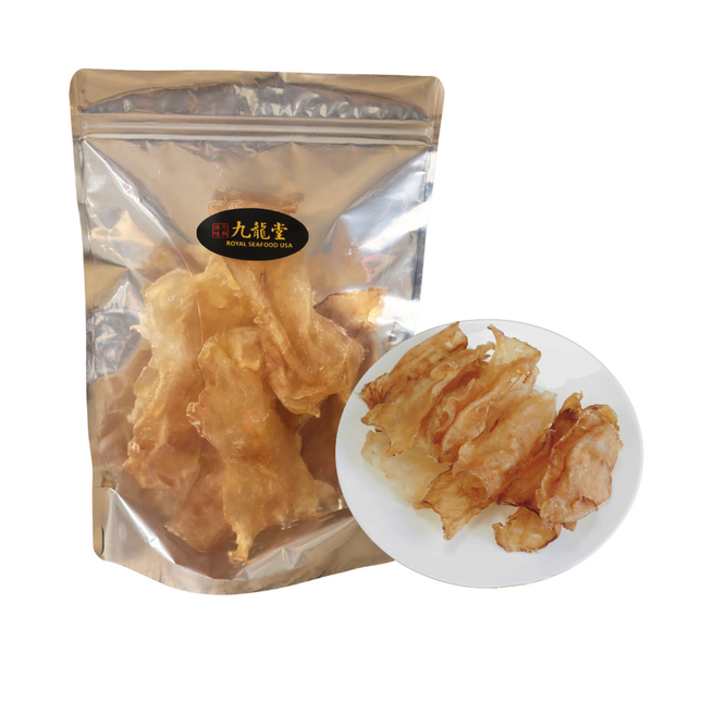 New Zealand Cod Fish Maw, Pure Natural, Rich in Gelatin, 8oz