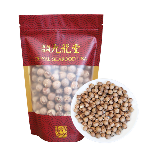 Peeled and Core-Removed Red Hunan Lotus Seeds 8oz - Excellent for Soups and Porridges