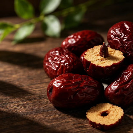 Dátiles rojos grandes Ruowu de Xinjiang, de piel fina, pulpa gruesa y hueso pequeño
