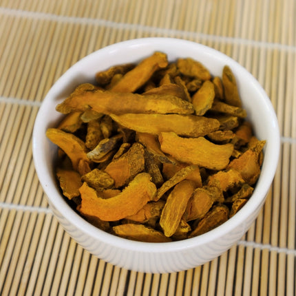 Dried Turmeric Slices 8oz Naturally Sun-Dried - Essential for Soups and Teas