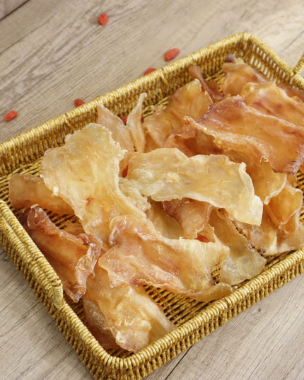 New Zealand Cod Fish Maw, Pure Natural, Rich in Gelatin, 8oz