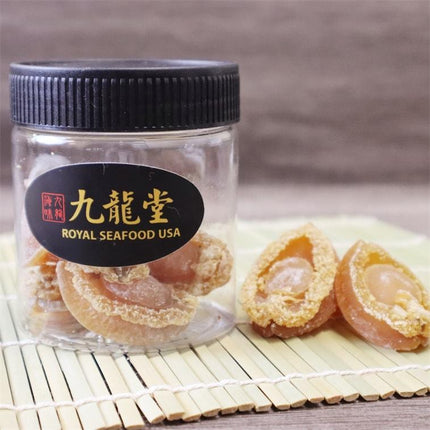 野生迷你鲍鱼一罐装18头鲜甜干鲍 红烧煲汤 4oz
