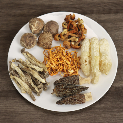 Premium Six Treasures Mushroom Soup Mix 100g Wild Bamboo Fungus Extra Large Morels