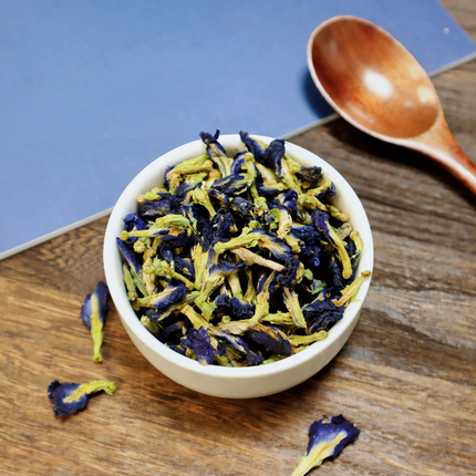 蝶豆花 2oz 天然花青素花草茶 奶茶烘焙原料