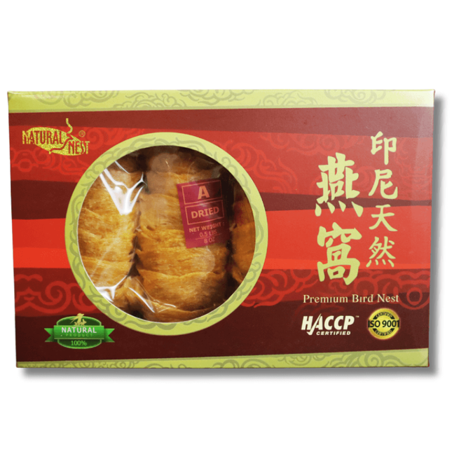 Nido de golondrina triangular de hilo dorado de grado A, 227 g, 100 % natural de Indonesia, producto sagrado para nutrir y embellecer