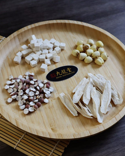 Sopa Si Shen (cuatro hierbas): paquete de ingredientes para fortalecer el bazo y el estómago, y eliminar la humedad.