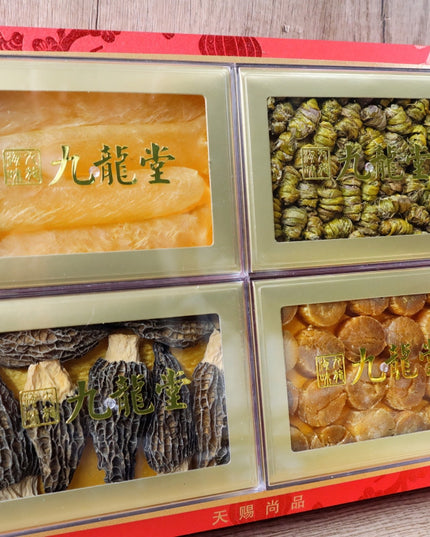 【Limited Edition Gift Box】Dendrobium, Fish Maw, Scallop, and Morel Mushroom Assortment Gift Box 