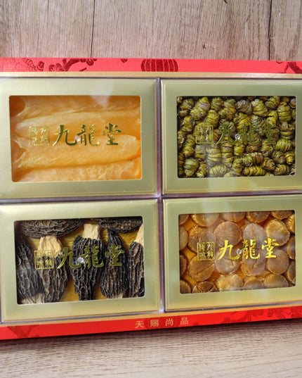 【Limited Edition Gift Box】Dendrobium, Fish Maw, Scallop, and Morel Mushroom Assortment Gift Box 