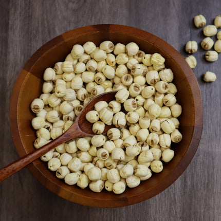 Dried Lotus Seeds (Core Removed), All-Natural, No Additives