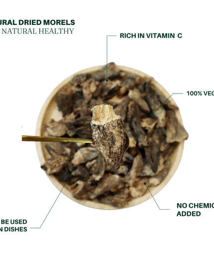 North American Wild Morels 8oz - Perfect for Soups, All-Natural