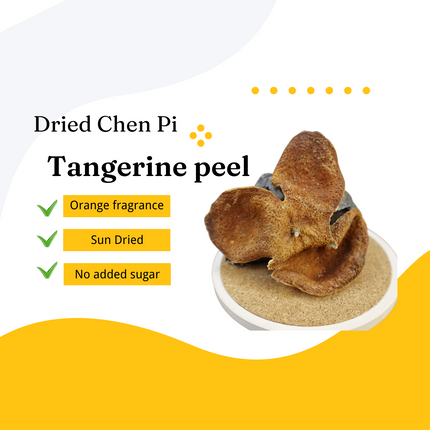 Xinhui Meijiang Dried Tangerine Peel, 6-year, 1oz