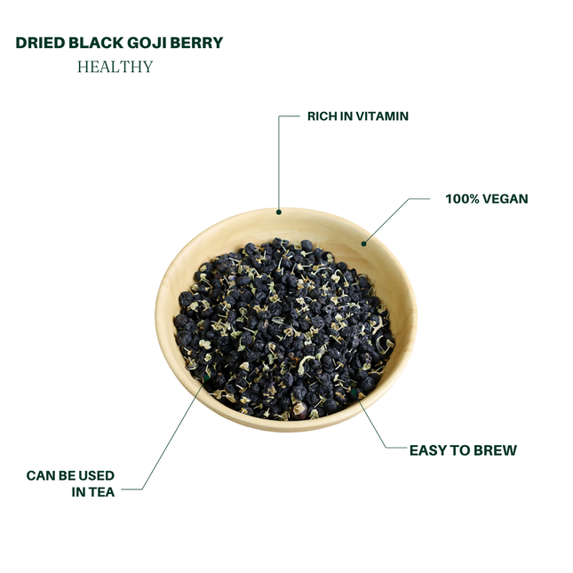  Ready-to-Eat Black Goji Berries 8oz