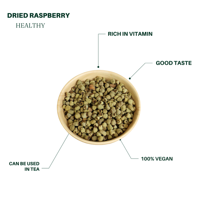 Raspberry Dried Fruit, Plump, for Health-Preserving Soups and Teas, 4oz