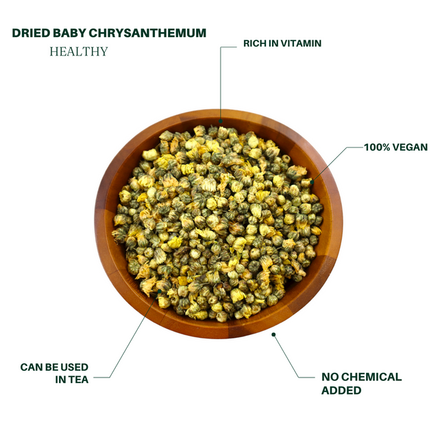 Premium Hangzhou Fetal Chrysanthemum Tea: Clears Liver, Brightens Eyes