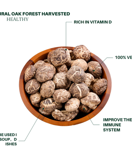 Setas flor de té 170g, ideales para sopa, 100% naturales