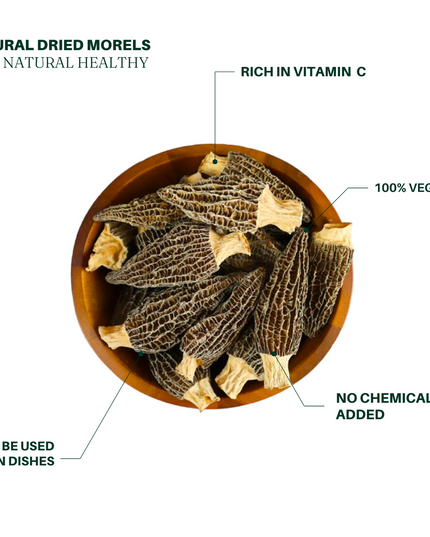 Morchella Grande, ideal para sopa, 100% natural
