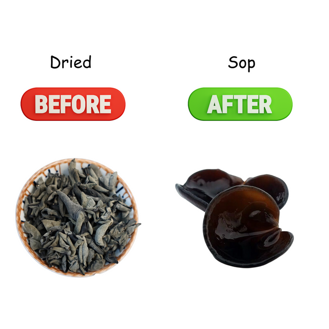  Black Fungus, Dried Woodear Mushrooms, dried black fungus 225g 